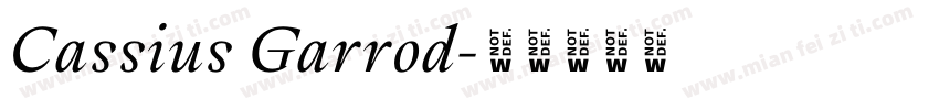 Cassius Garrod字体转换